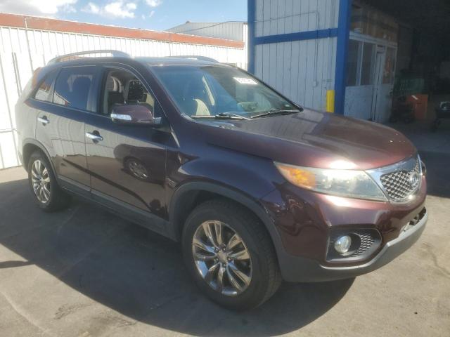 5XYKU4A25BG062706 - 2011 KIA SORENTO EX MAROON photo 4