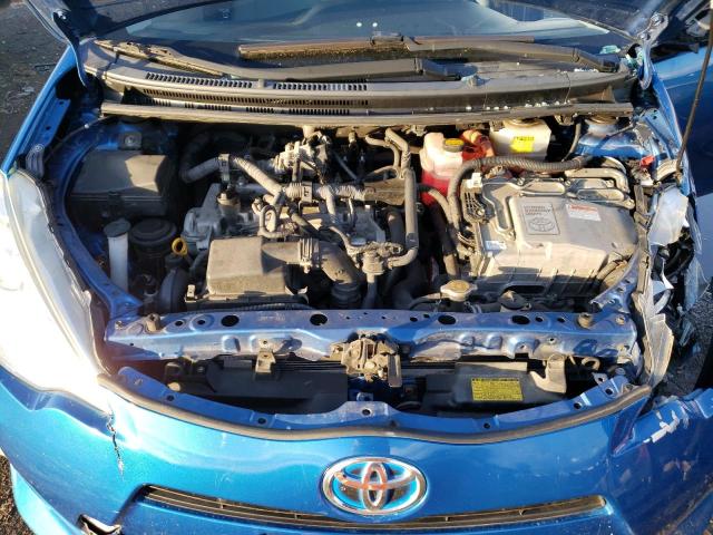 JTDKDTB37E1566938 - 2014 TOYOTA PRIUS C BLUE photo 11