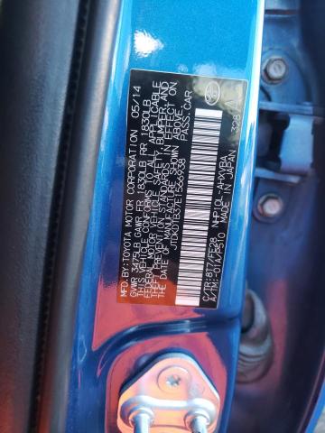 JTDKDTB37E1566938 - 2014 TOYOTA PRIUS C BLUE photo 12