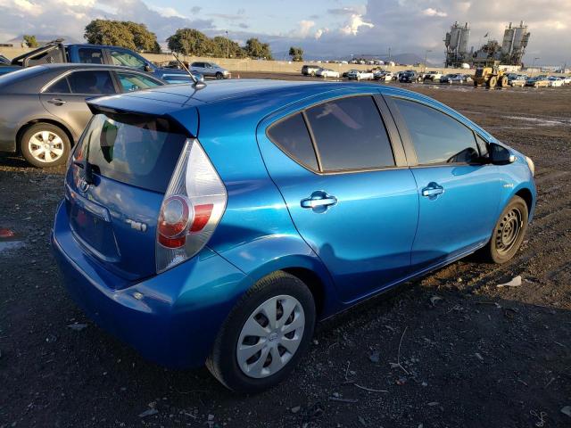 JTDKDTB37E1566938 - 2014 TOYOTA PRIUS C BLUE photo 3