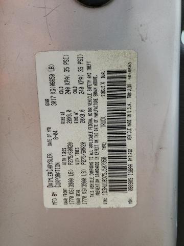 1D3HU18D75J507958 - 2005 DODGE RAM 1500 ST ვერცხლისფერი ფოტო 12