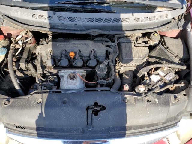 2HGFA16619H541920 - 2009 HONDA CIVIC LX-S BURGUNDY photo 11