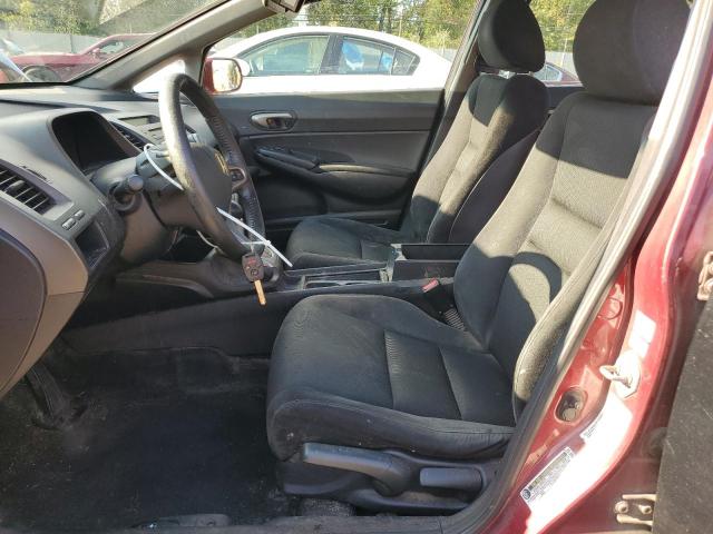2HGFA16619H541920 - 2009 HONDA CIVIC LX-S BURGUNDY photo 7
