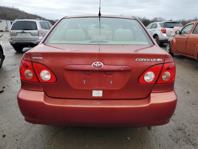 2T1BR32E56C618874 - 2006 TOYOTA COROLLA CE RED photo 6