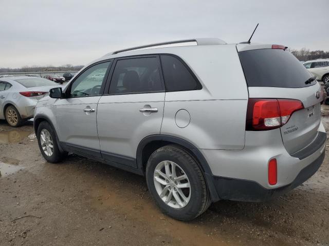 5XYKT3A62EG509402 - 2014 KIA SORENTO LX SILVER photo 2