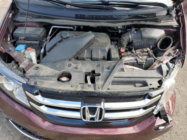 5FNRL5H65FB005807 - 2015 HONDA ODYSSEY EXL MAROON photo 12