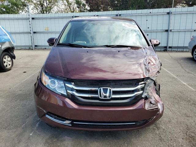 5FNRL5H65FB005807 - 2015 HONDA ODYSSEY EXL MAROON photo 5