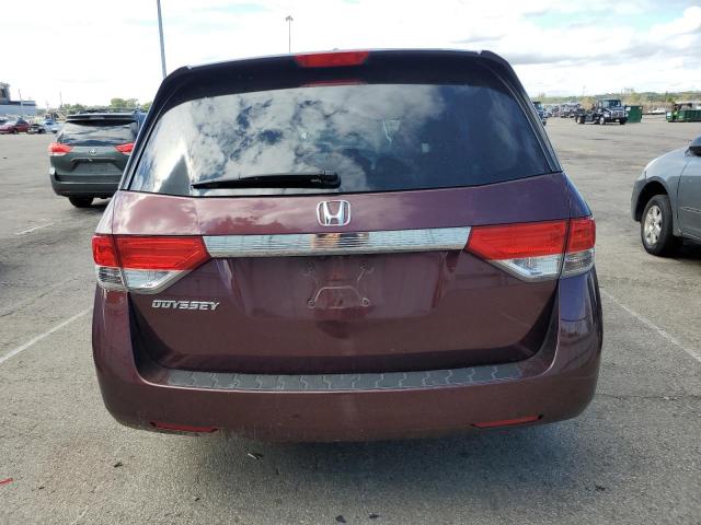 5FNRL5H65FB005807 - 2015 HONDA ODYSSEY EXL MAROON photo 6