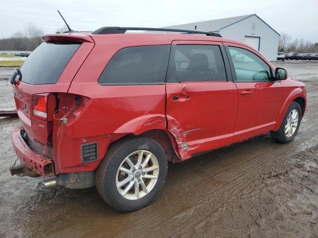 3C4PDDBGXET154388 - 2014 DODGE JOURNEY SXT RED photo 3