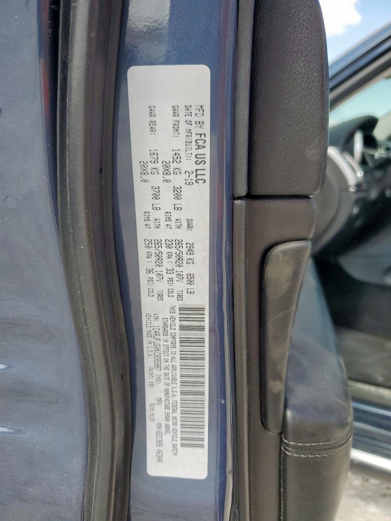 1C4RJFJG0KC695987 - 2019 JEEP GRAND CHER SUMMIT 蓝色 照片 13