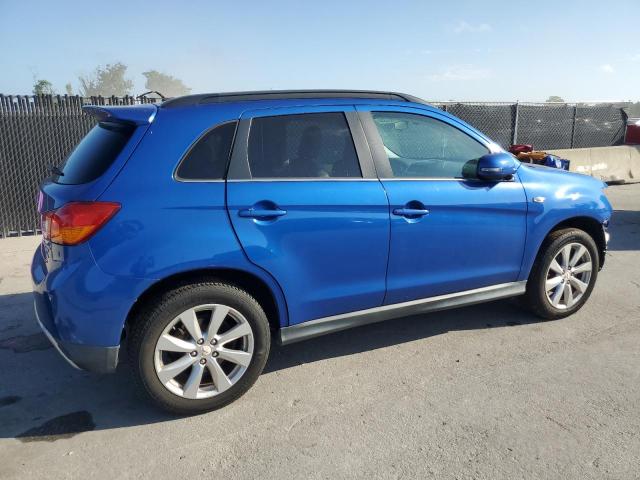 4A4AP4AW8FE049526 - 2015 MITSUBISHI OUTLANDER SE BLUE photo 3