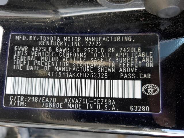 4T1S11AKXPU763329 - 2023 TOYOTA CAMRY SE NIGHT SHADE BLACK photo 13