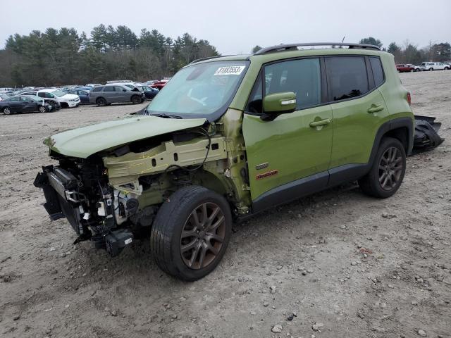 ZACCJBBT3GPC90378 - 2016 JEEP RENEGADE LATITUDE GREEN photo 1