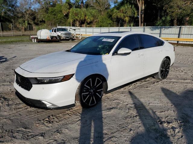 1HGCY2F8XRA013779 - 2024 HONDA ACCORD TOURING HYBRID WHITE photo 1