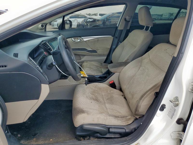 19XFB2F88EE052035 - 2014 HONDA CIVIC EX Սպիտակ լուսանկար 7