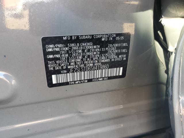 JF2SLSTD6SH419860 - 2025 SUBARU FORESTER TOURING Boz foto 12