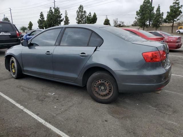 3VW2K7AJ9EM357519 - 2014 VOLKSWAGEN JETTA BASE GRAY photo 2