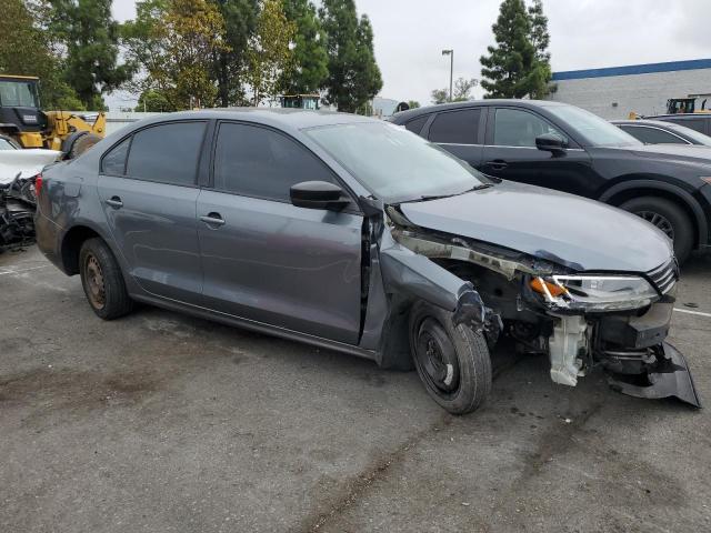 3VW2K7AJ9EM357519 - 2014 VOLKSWAGEN JETTA BASE GRAY photo 4