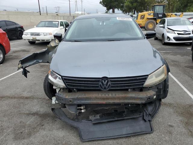 3VW2K7AJ9EM357519 - 2014 VOLKSWAGEN JETTA BASE GRAY photo 5