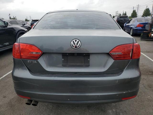 3VW2K7AJ9EM357519 - 2014 VOLKSWAGEN JETTA BASE GRAY photo 6