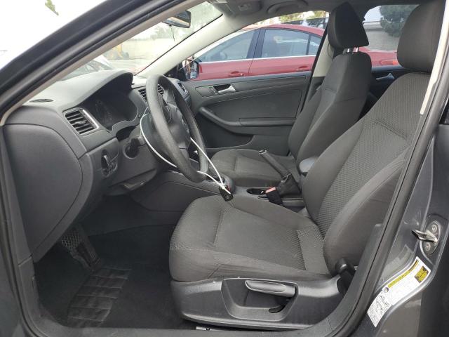 3VW2K7AJ9EM357519 - 2014 VOLKSWAGEN JETTA BASE GRAY photo 7