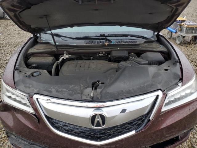 5FRYD3H23GB018081 - 2016 ACURA MDX ბურგუნდია ფოტო 12