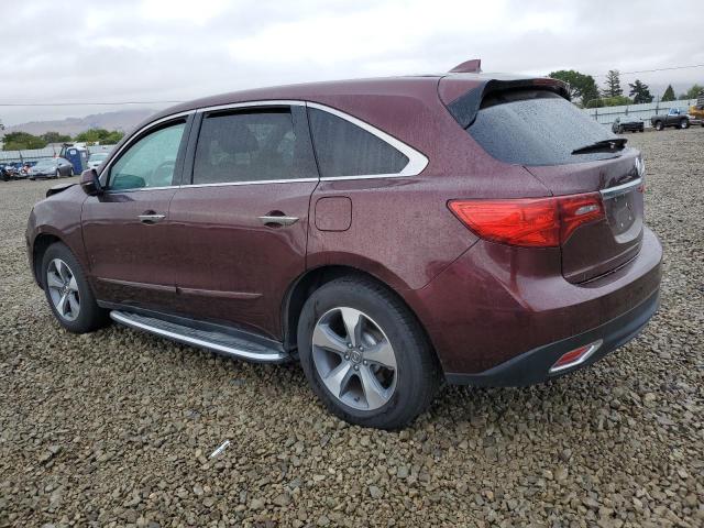 5FRYD3H23GB018081 - 2016 ACURA MDX ბურგუნდია ფოტო 2