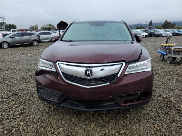 5FRYD3H23GB018081 - 2016 ACURA MDX ბურგუნდია ფოტო 5