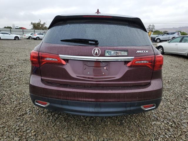 5FRYD3H23GB018081 - 2016 ACURA MDX ბურგუნდია ფოტო 6