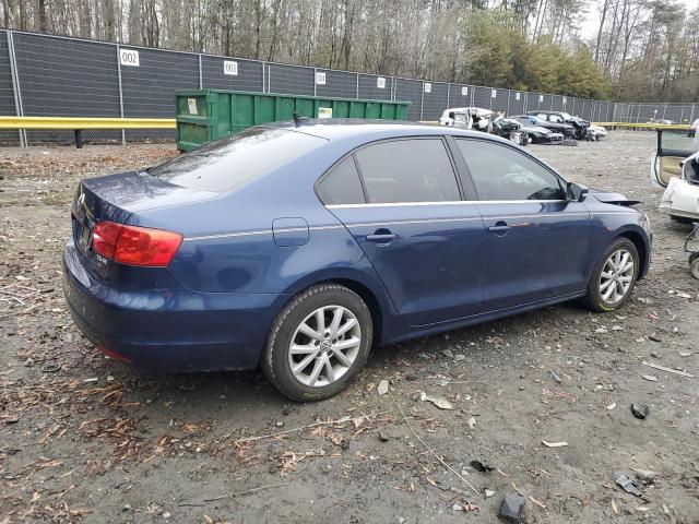 3VWDP7AJ3DM307482 - 2013 VOLKSWAGEN JETTA SE BLUE photo 3