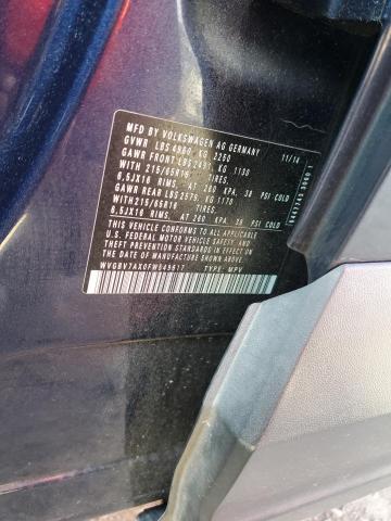 WVGBV7AX0FW549617 - 2015 VOLKSWAGEN TIGUAN S Azul foto 13