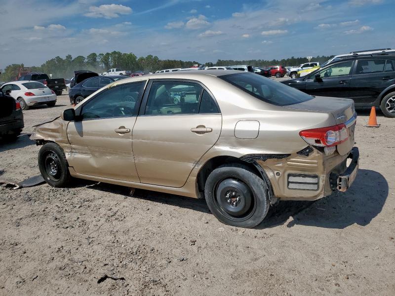 5YFBU4EE5DP162954 - 2013 TOYOTA COROLLA BASE Beige photo 2