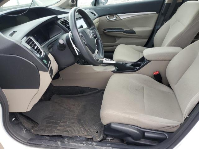 19XFB2F85DE249212 - 2013 HONDA CIVIC EX WHITE photo 7