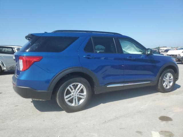 1FMSK8DH4MGC40727 - 2021 FORD EXPLORER XLT BLUE photo 3