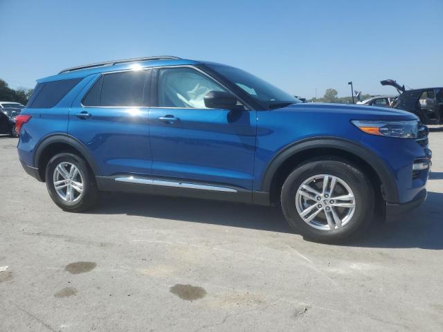 1FMSK8DH4MGC40727 - 2021 FORD EXPLORER XLT BLUE photo 4