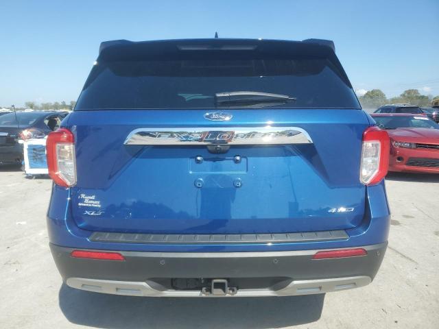 1FMSK8DH4MGC40727 - 2021 FORD EXPLORER XLT BLUE photo 6