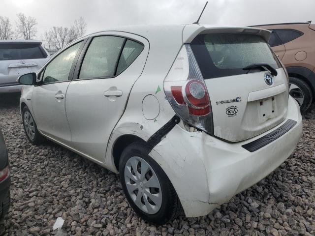 JTDKDTB34E1075632 - 2014 TOYOTA PRIUS C WHITE photo 2