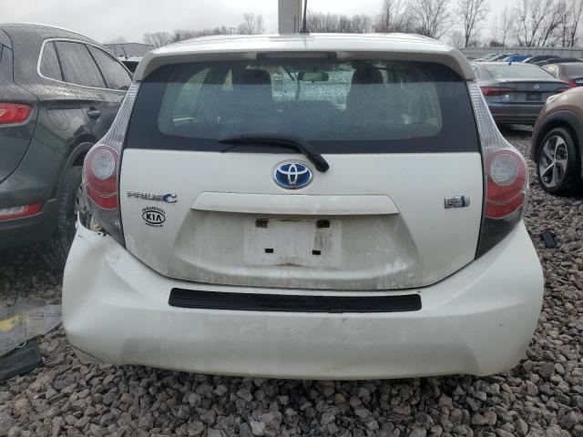 JTDKDTB34E1075632 - 2014 TOYOTA PRIUS C WHITE photo 6