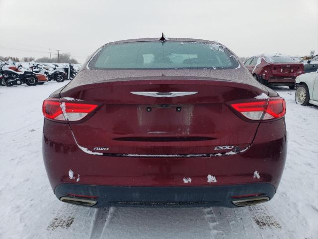 1C3CCCDG5FN700593 - 2015 CHRYSLER 200 S MAROON photo 6