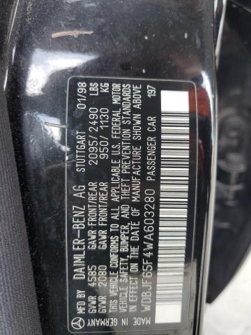 WDBJF65F4WA603280 - 1998 MERCEDES-BENZ E 320 BLACK photo 12