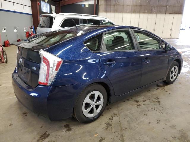 JTDKN3DU2C1542739 - 2012 TOYOTA PRIUS BLUE photo 3