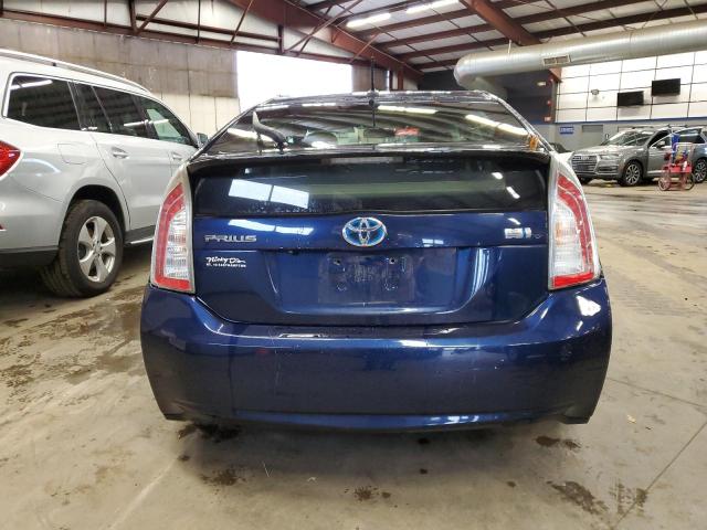 JTDKN3DU2C1542739 - 2012 TOYOTA PRIUS BLUE photo 6