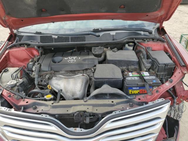 4T3ZE11A79U001077 - 2009 TOYOTA VENZA RED photo 12