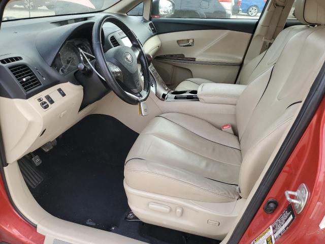 4T3ZE11A79U001077 - 2009 TOYOTA VENZA RED photo 7