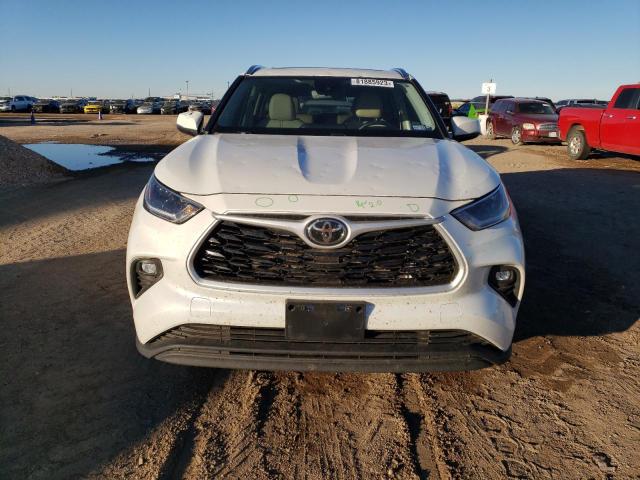 5TDGZRAH2MS529787 - 2021 TOYOTA HIGHLANDER XLE WHITE photo 5