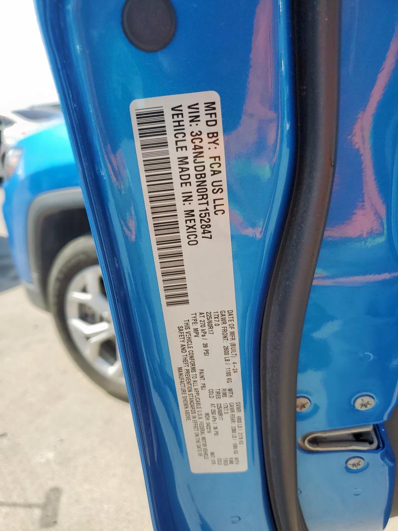 3C4NJDBN0RT152847 - 2024 JEEP COMPASS LATITUDE أزرق صورة 13