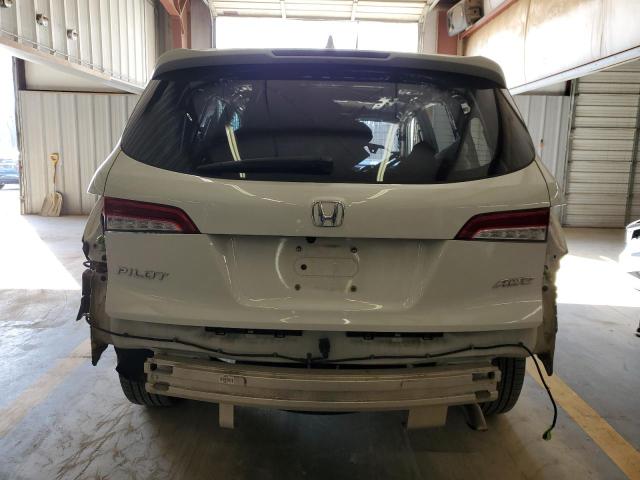 5FNYF6H5XMB025161 - 2021 HONDA PILOT EXL WHITE photo 6