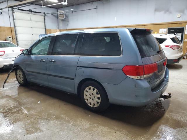 5FNRL3H22AB088025 - 2010 HONDA ODYSSEY LX BLUE photo 2