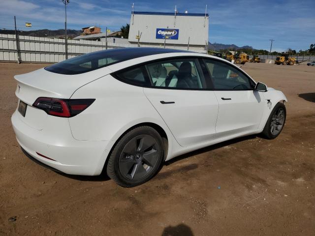 5YJ3E1EA6MF058790 - 2021 TESLA MODEL 3 WHITE photo 3