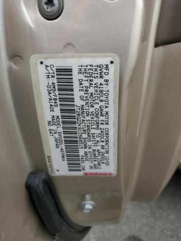 JT2BG22K910568515 - 2001 TOYOTA CAMRY CE 棕色 照片 12